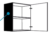 картинка Декоративная панель для навесного шкафа высотой 720 мм от магазина Пласт Мастер